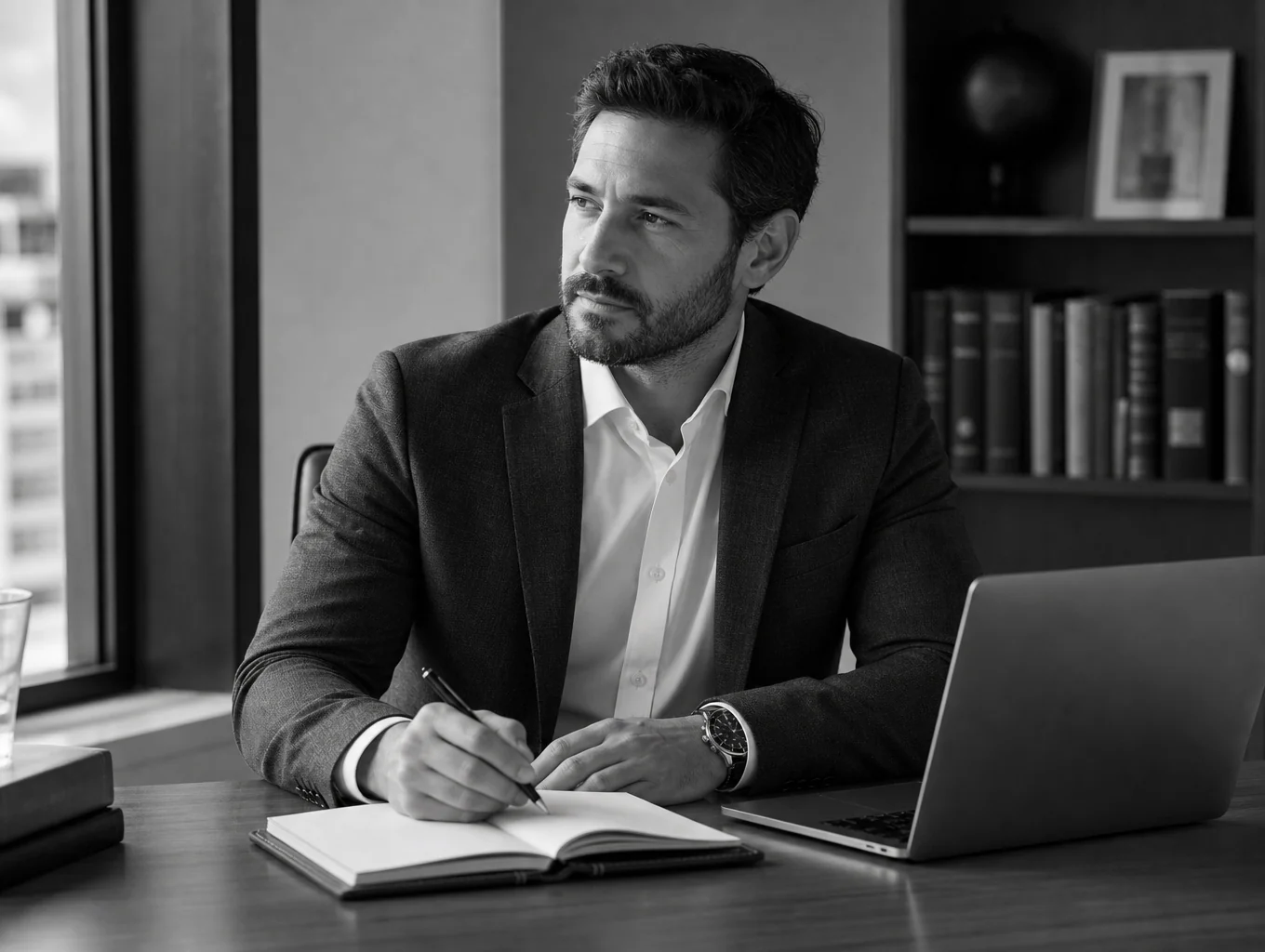 Marcus Thorne, Lead Strategist at ZYNTR, working on digital strategy
